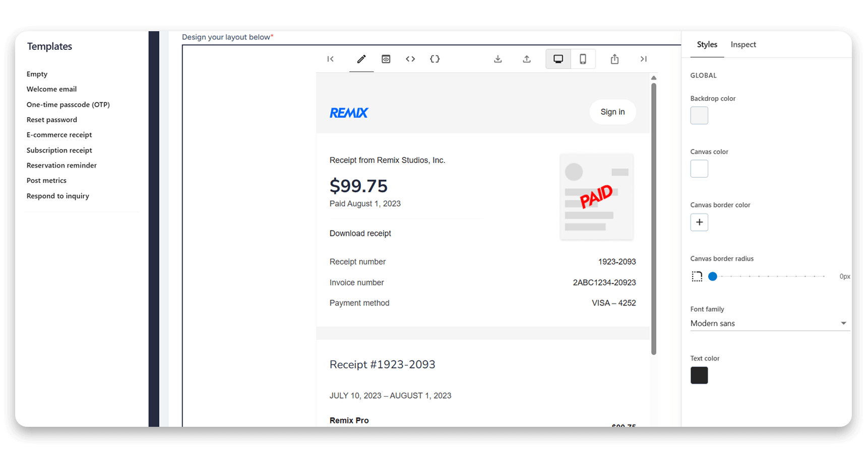 SendGenie Email Marketing Dashboard